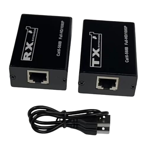 HDMI USB KVM Extender 1080P HDMI Repeater Tastatur Extender Ethernet Kabel Splitter Unterstützung Tastatur von MOOKEENONE