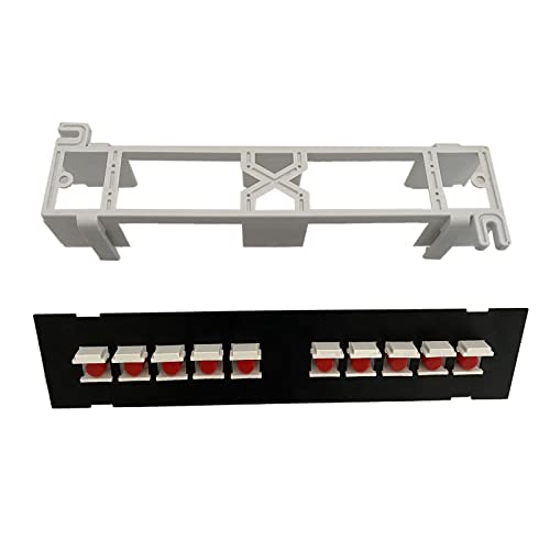 MOONDAME 10-Port Für Glasfaser Patchpanel Unterstützt 1U Netzwerk Patchpanel Für 19-Zoll Wandmontage Oder Rackmontage Down Bl von MOONDAME