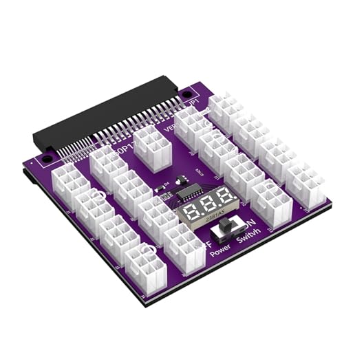 MOONDAME 17 PCIe Port 6Pin Stromanschlüsse 12V Für Miner Mining 17x 6Pin Netzteil Adapter Board Adapter von MOONDAME