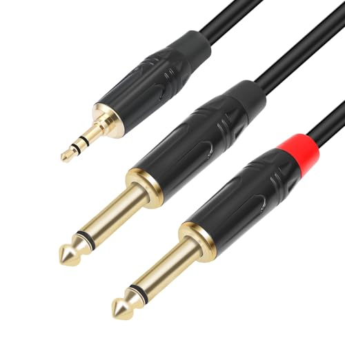 MOONDAME 3 28–9 84 Fuß Langes 3 5-mm Zu Doppel-6 35-mm Kabel Stereo Zu Einzelkanal Kabel Für Laptops Und Heimsysteme von MOONDAME