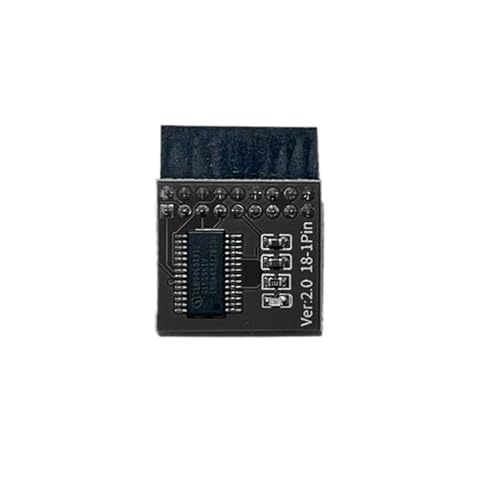 MOONDAME Ersatz TPM2.0-Verschlüsselungssicherheitsmodul 18Pin LPC Standalone Kryptografieprozessor TPM2.0-Modul Für Motherboards von MOONDAME