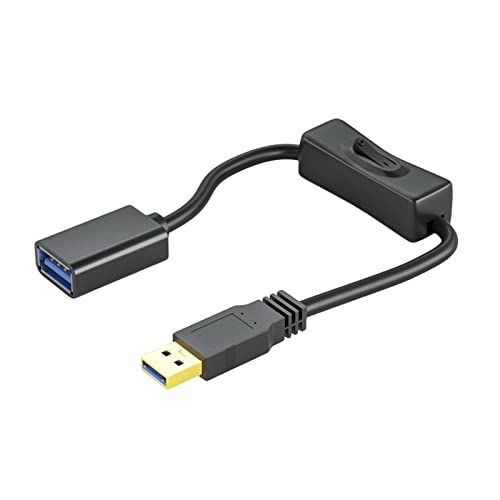 MOONDAME USB Lüfter Stromversorgungsleitung Gerades USB3.0-Verlängerungskabel Mit Netzschalter Verlängerungskabel Für LED Licht von MOONDAME