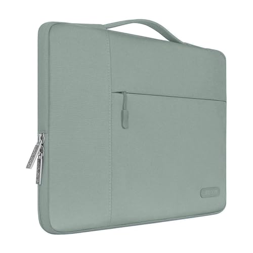 MOSISO Laptop Hülle Kompatibel mit MacBook Air 13 Zoll M3 A3113 M2 A2681 M1 A2337 A2179 A1932/Pro 13 M2 M1 2024-2016,Polyester Multifunktion Sleeve Tasche, Antikes Grün von MOSISO