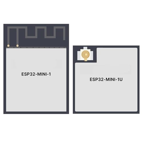 ESP32-MINI-1/1U Module, 2.4GHz Wi-Fi+BT+BLE MCU Modul mit einem eingebauten ESP32-U4WDH Chip 4 MB Flash mit PCB Antenne ESP32 Serie von MOUMOUTEN