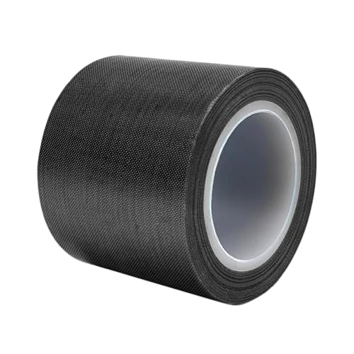 MOUMOUTEN 2 Rollen 58 mm x 10 m schwarzes Hochtemperatur-PTFE-Band, Isolierstoff, wärmebeständiges Vinyl, Thermosublimations-Pressband für Vakuumiermaschine von MOUMOUTEN