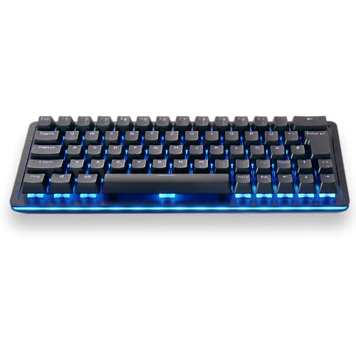 Mountain Everest 60 High-End kompakte mechanische Gaming-Tastatur mit Pfeiltasten, Schalldämmung, Double-Shot PBT Keycaps, Hotswap und geschmierten Switches (DE Layout, Tactile 55, Schwarz) von MOUNTAIN