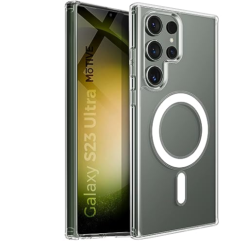 MOUYOU Clear Case für Samsung Galaxy S22 Ultra Hülle 5G Magsafe,Weich Dünn Transparent Handyhülle Samsung s22 Ultra,Stoßfeste Magnetisch Schutzhülle für s22 Ultra Cover mit Magnet,Durchsichtig von MOUYOU
