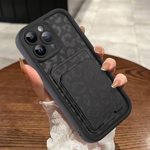 MOWIME Kompatibel mit iPhone 11 Pro Max Hülle mit Kartenhalter, Geparden-Druck, stoßfest, weiche TPU-Schutzhülle, für Damen und Mädchen, Anti-Kratzer Wallet Case für iPhone 11 Pro Max 6,5 Zoll, von MOWIME