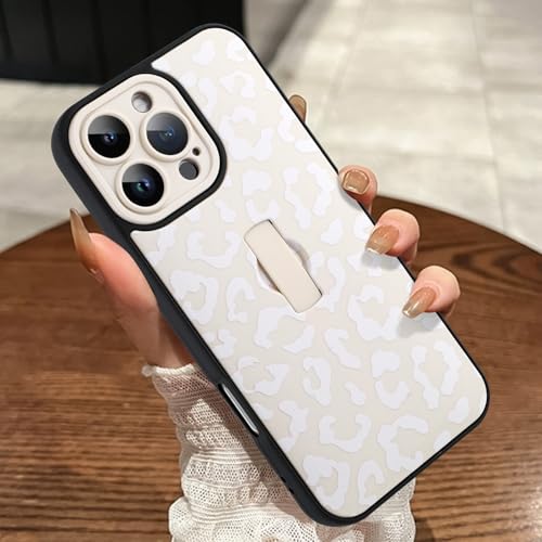 MOWIME Kompatibel mit iPhone 16 Pro Max Hülle mit Fingerschlaufe, Gepardendruck, stoßfest, weiche TPU-Schutzhülle für Frauen und Mädchen, schlanke Anti-Kratz-Hülle für iPhone 16 Pro Max 6,9 Zoll, Weiß MOWIME Kompatibel mit iPhone 16 Pro Max Hülle mit Fingerschlaufe, Gepardendruck, stoßfest, weiche TPU-Schutzhülle für Frauen und Mädchen, schlanke Anti-Kratz-Hülle für iPhone 16 Pro Max 6,9 Zoll, Weiß von MOWIME