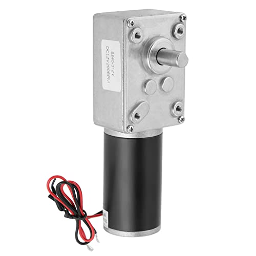 12 V 200 U/min 5840 31ZY Permanentmagnet-Gleichstrom-Turbo-Schneckengetriebemotor für ferngesteuerte Vorhänge, Aktenvernichter, Kopiermaschinen von MOZUO