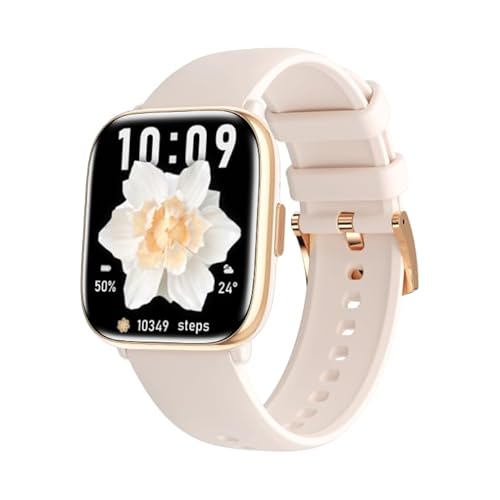 Smartwatch myPhone Watch Pastel Gold/Tea Rose großer 230-mah-Akku, eine Woche Akkulaufzeit, Bluetooth-Anrufe, großer 1,75-Zoll-Bildschirm Amoled, IP67-Robustheit, mehrere Sportmodi, spezielle App von MP myPhone