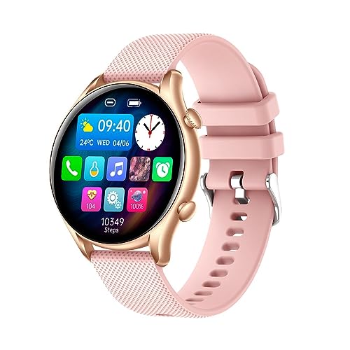 wasserdichte, elegant, sportliche, robuste Smartwatch myPhone Watch EL rosa für Frauen mit großem Akku bis zu 10 Tage von MP myPhone