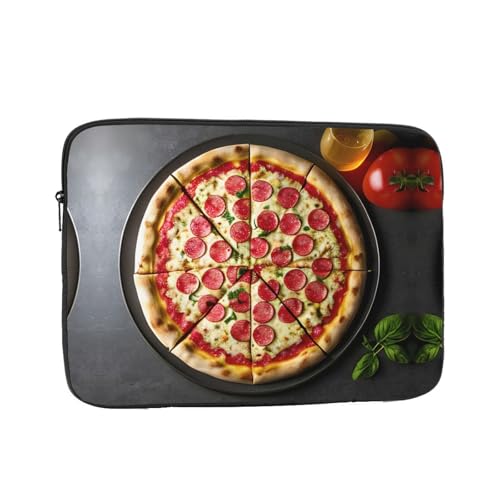 Große Laptoptasche mit Pizza-Druck, stilvolle Laptoptasche, Laptoptasche, Notebooks, keine Taschen, Computertasche von MQGMZ