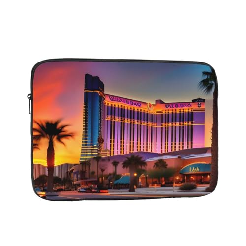 Las Vegas Sunset 1 bedruckte stilvolle Laptoptasche Laptoptasche Laptop Notebooks – keine Taschen Computertasche Hülle von MQGMZ