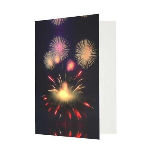 MQGMZ Explosion Feuerwerk 3D Druck sortiert Blanko Note 4,5x6 Grußkarte mit Umschlägen Geburtstag Hochzeit Karte von MQGMZ