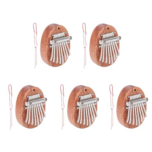 MQODLFP 5X 8 SchlüSsel Mini Kalimba Exquisite Finger Daumen Klavier Marimba Musical Gutes Zubehör AnhäNger Geschenk von MQODLFP