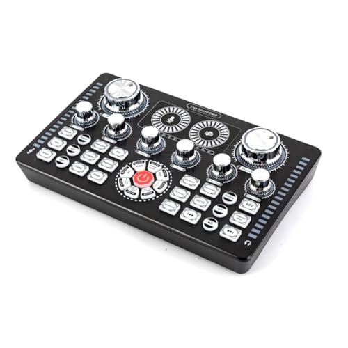 MQODLFP Udio Mixer USB Externe Soundkarte Von Headset Live Broadcast Soundkarte für Handy Computer 48V Audio Mixer von MQODLFP