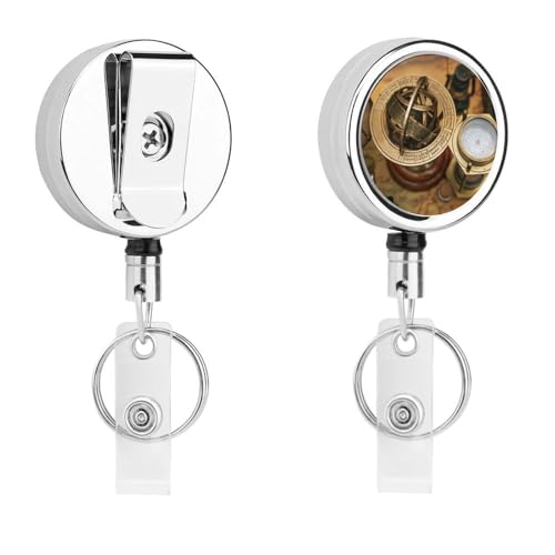 Tierkreiszeichen Einziehbarer Schlüsselanhänger Ausweishalter Ausweisrolle Schlüsselring Retractable Badge Reel 5.5x4cm von MQRBFLM