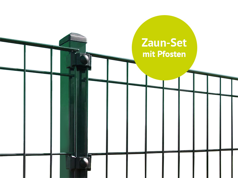 MR-Shop Einstabmattenzaun Set Grün RAL 6005, 40 m x 1000 mm von MR-Shop