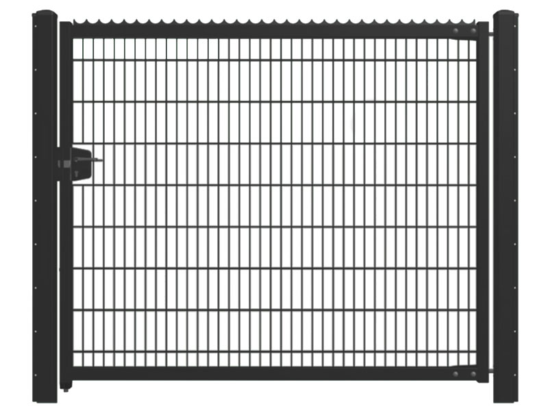 MR-Shop Industrietor einflügelig mit Doppelstabfüllung, Anthrazit, 2.250 mm x 1.000 mm von MR-Shop