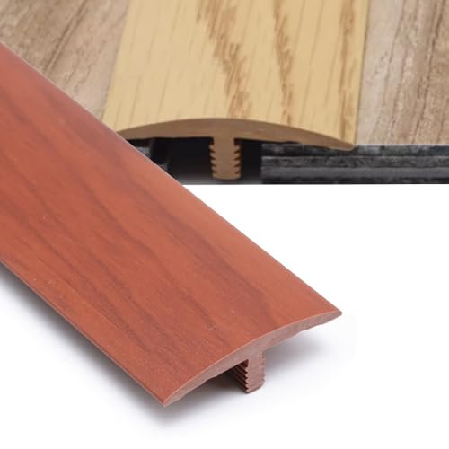 Bodenübergangsleisten, Selbstklebende Bodenfugenstreifen, PVC-Türschwellenstreifen, Laminat-/Vinyl-/Teppichkantenstreifen, schneidbar, 20–55 Zoll(Mahogany,L120cm/4ft) von MRVAKDYDI