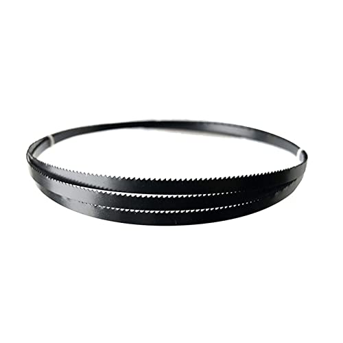 Geschliffene Zähne Sägeblatt, 3Pcs Carbon stahl Band Sägeblatt Gebogene Schneiden Weiches Metall Schwarz Band Sägeblatt 1400 1425 1575 1790 2240 band Säge Maschine Zubehör(1575x10x10T) von MRVAKDYDI