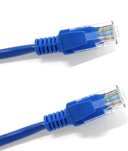 MSC Cat5e Ethernet-Kabel, Ethernet-Kabel/Internetkabel, LAN-RJ45-Stecker, Snagless-Breitband-Patchkabel, Firestick, Smart-TV, PC, Laptop-Kabel/Zubehör (1 m, 2 m, 3 m, 5 m, 10 m, 20 m, Blau), 3 m von MSC