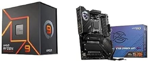 AMD Ryzen 9-7900X Processor + MSI MPG X670E Carbon WiFi Motherboard ATX von MSI