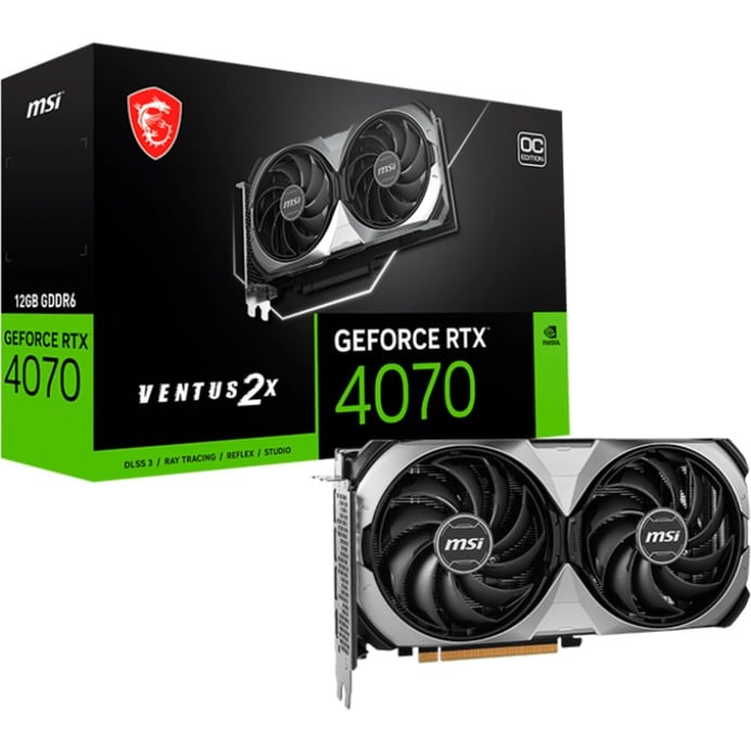 GeForce RTX 4060 Ti VENTUS 2X BLACK E1 OC, Grafikkarte von MSI