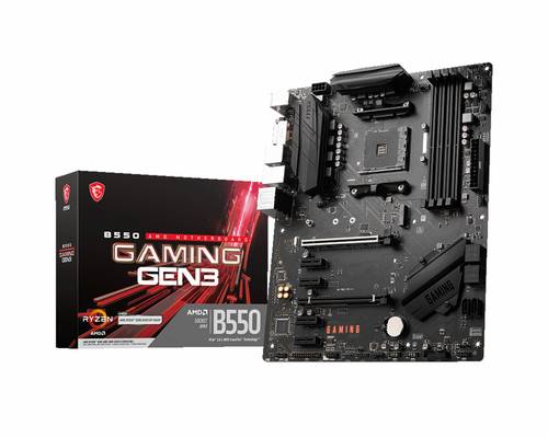 MSI B550 GAMING GEN3 Mainboard Sockel (PC) AMD AM4 Formfaktor (Details) ATX Mainboard-Chipsatz AMD® von MSI