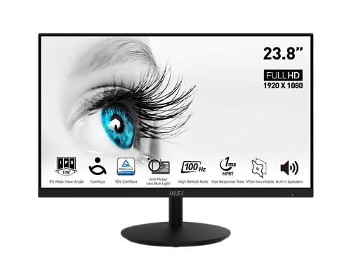 MSI Computer Monitor 60.5 cm (23.8) 1920 X 1080 Pixels, PRO MP242A von MSI