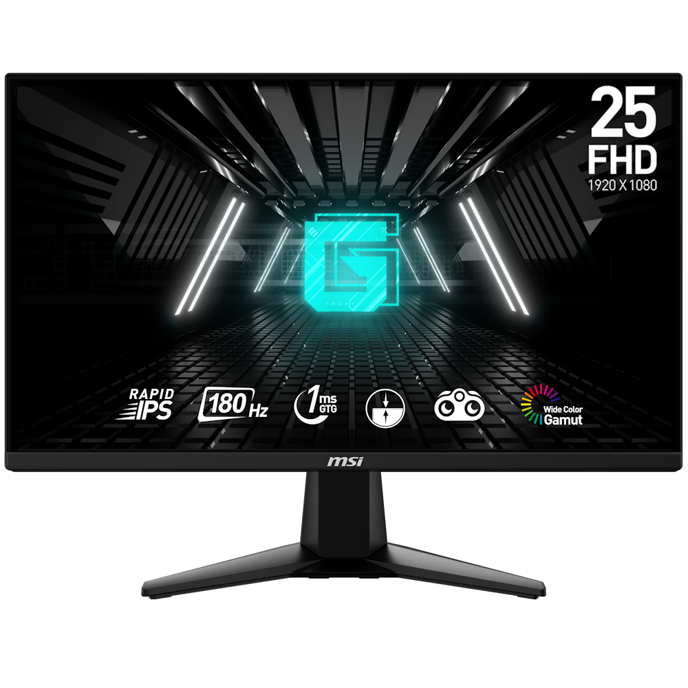 MSI G255FDE Gaming Monitor - Rapid IPS, 180Hz, 1ms (GtG) B-Ware Freesync Premium von MSI