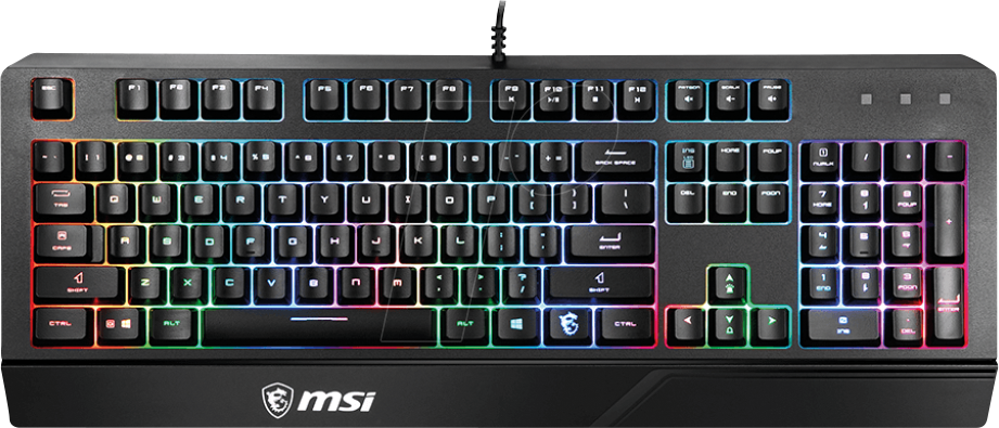 MSI GK20 SW - Gaming-Tastatur, USB, DE von MSI