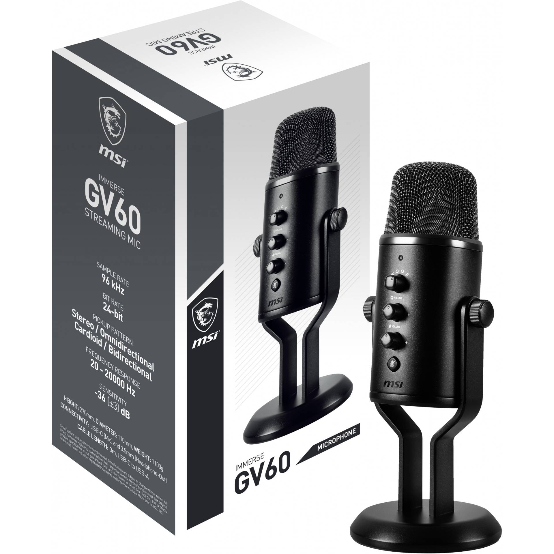 MSI IMMERSE GV60 STREAMING MIC microphone von MSI