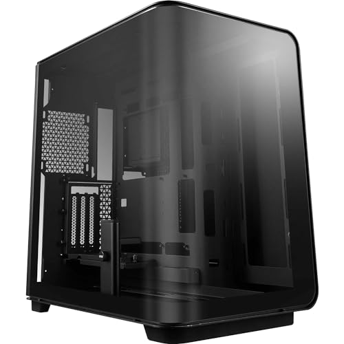 MSI MEG Maestro 700L PZ Mid-Tower PC-Gehäuse - E-ATX, vertikale GPU-Halterung & PCIe 4.0 Riser-Kabel, GPU-Halterung, einteiliges Aluminium, 270° gebogenes Hartglas-Panel, USB Typ-C (20Gbps) von MSI