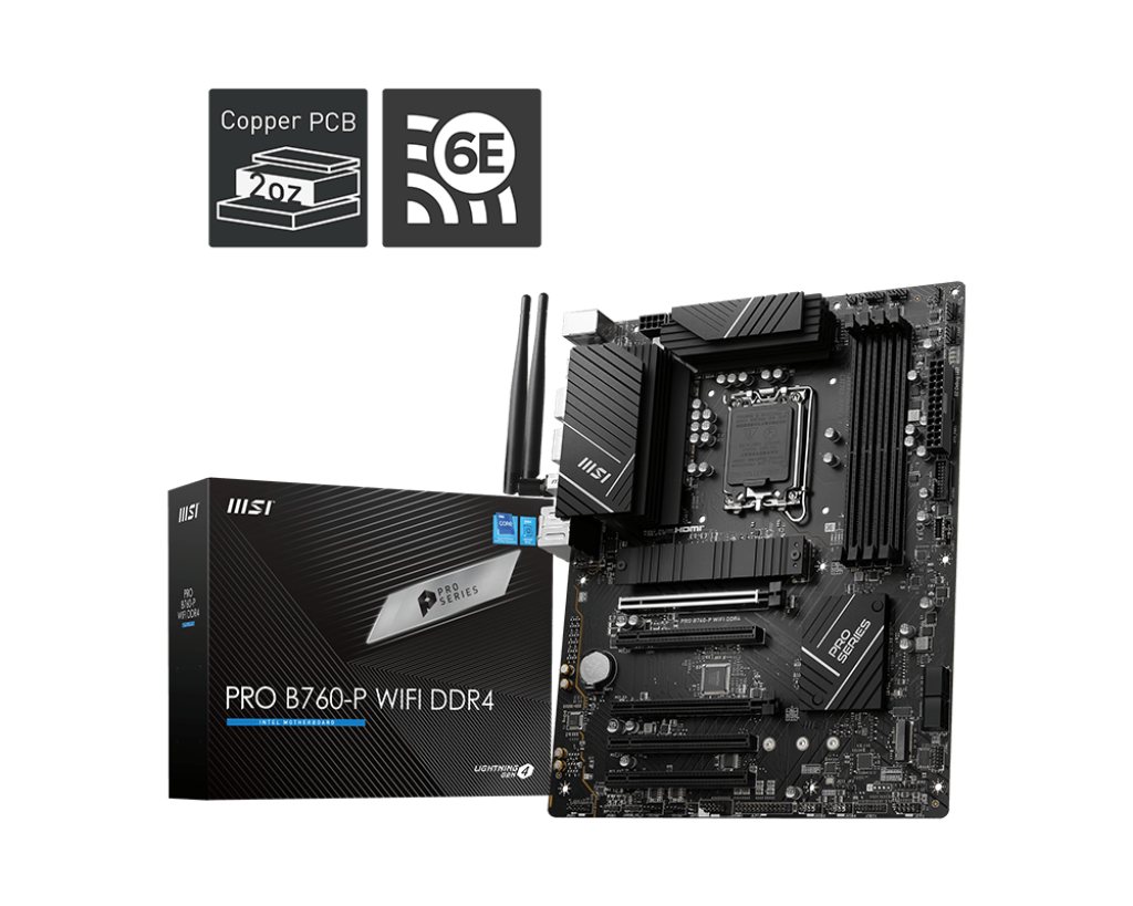 MSI PRO B760-P WIFI DDR4 Mainboard LED-Beleuchtung von MSI