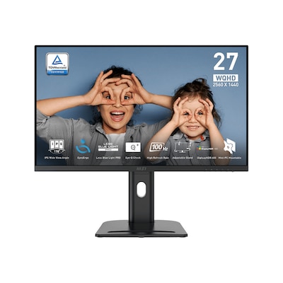 MSI Pro MP273QPDE E2 69cm (27") QHD IPS Office Monitor 16:9 HDMI/DP 100Hz 4ms Sync von MSI