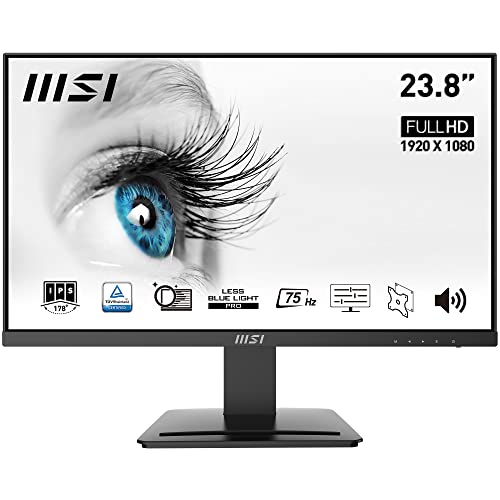 Monitorius MSI PRO MP243 23.8inch IPS FHD 75Hz 250cd/m2 HDMI DP Speaker von MSI