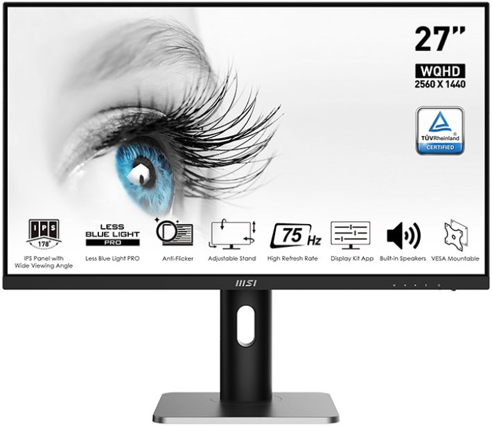 Pro MP273QPDE 69 cm (27") TFT-Monitor mit LED-Technik schwarz / E von MSI