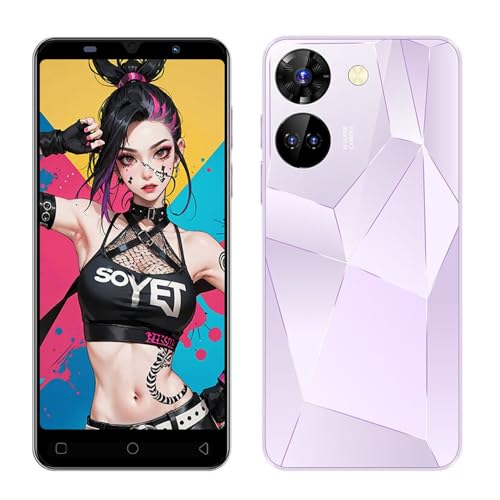 Elegantes Smartphone im Aussehen, günstig und langlebig, 5,0-Zoll-Display, Android 9.0, Dual-SIM, 16 GB ROM [erweiterbar bis zu 128 GB], 3G Handy (C20Pro-Purple) von MTGud