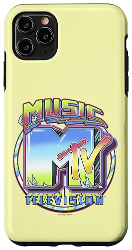 Hülle für iPhone 11 Pro Max MTV Music Television Brushed Metal Logo von MTV