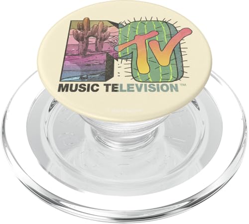 MTV Music Television Cactus Desert Split Logo PopSockets PopGrip für MagSafe von MTV