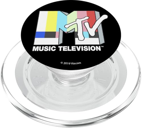 MTV Music Television Film Glitch Logo PopSockets PopGrip für MagSafe von MTV