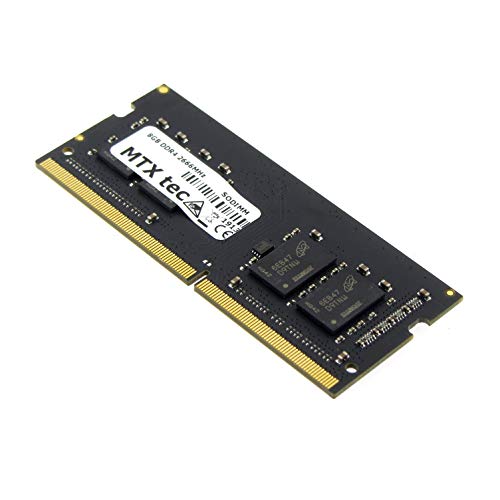 8GB Notebook Arbeitsspeicher SODIMM DDR4 PC4-21300, 2666 MHz 260 pin CL19 von MTXtec