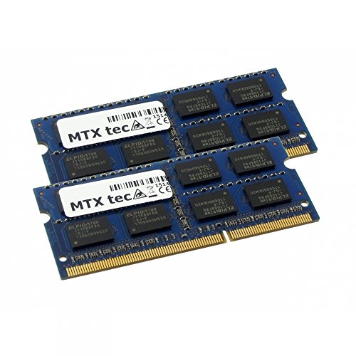 MTXtec 4GB Kit 2X 2GB DDR2 800MHz SODIMM DDR2 PC2-6400, 200 Pin RAM Laptop-Speicher von MTXtec