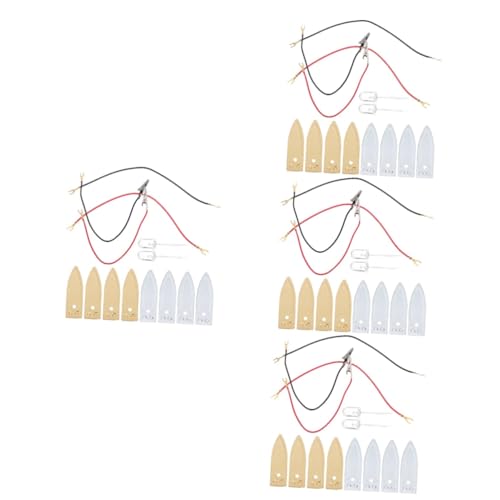 MUCKLILY 4 Sätze Batterie-Experimentierset Leistung tragbares Ladegerät Powerbank Alarm Kupferblech Kupfer-Zink Elektrodenstreifen Batteriepacker batterien Elektrodenmaterial Kupferplatte von MUCKLILY