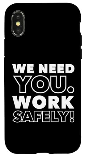 Hülle für iPhone X/XS We Need You - Work Safely | Geschenk für die Sicherheitskampagne am Arbeitsplatz von MUGAMBO