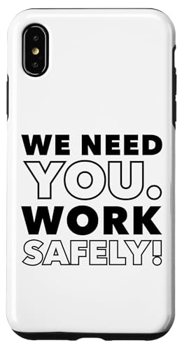 Hülle für iPhone XS Max We Need You - Work Safely | Geschenk für die Sicherheitskampagne am Arbeitsplatz von MUGAMBO