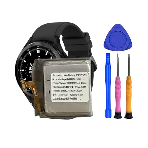 MUKUZI AKKU Compatible with Galaxy Watch 4 Classic 46 mm SM-R890 SM-R895 SM-R895U SM-R890N SmartWatch (Replacement for EB-BR890ABY) von MUKUZI