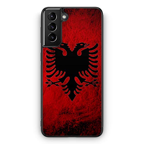 Albanien Splash Flagge - Silikon Hülle für Samsung Galaxy S22 - Motiv Design Albanisch - Cover Handyhülle Schutzhülle Case Schale von MUNIQASE